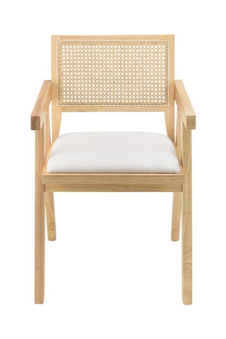 Fauteuil - Naturel et blanc