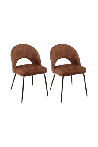 2 chaises Tom - Marron