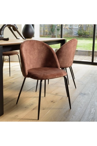 2 chaises - Marron