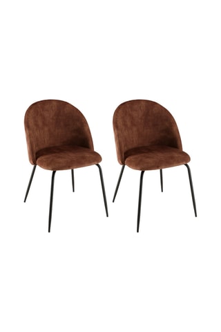 2 chaises - Marron