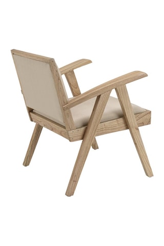 Fauteuil - Beige et naturel