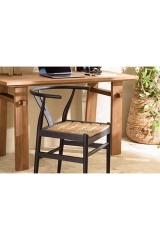 Chaise Sixtine - Noir et naturel