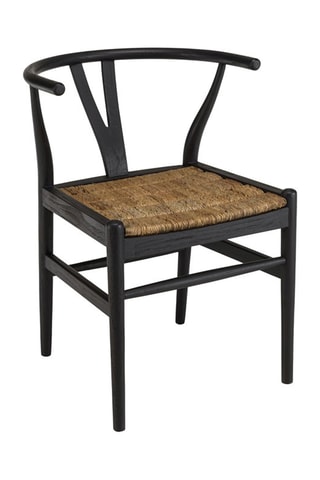Chaise Sixtine - Noir et naturel