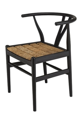 Chaise Sixtine - Noir et naturel