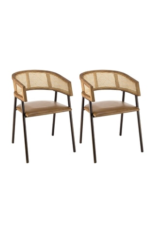 2 fauteuils Marcel - Marron