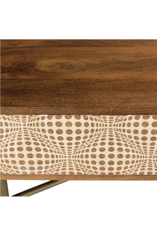 Table basse Alix - Crème et marron