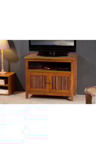 Meuble TV 2 portes Ayan - Marron