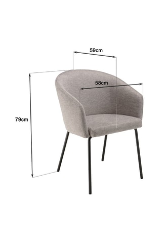 2 chaises Victoire - Gris