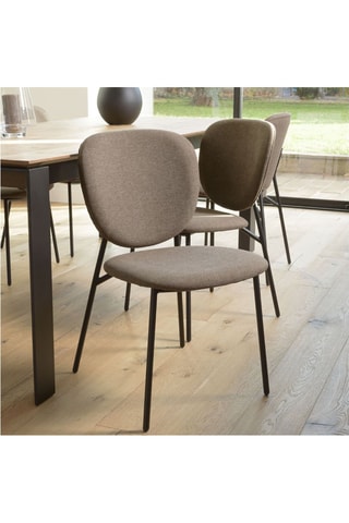 2 chaises Tom - Marron