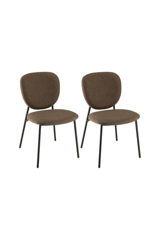 2 chaises Tom - Marron