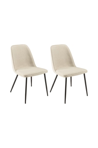 2 chaises Tom - Ecru
