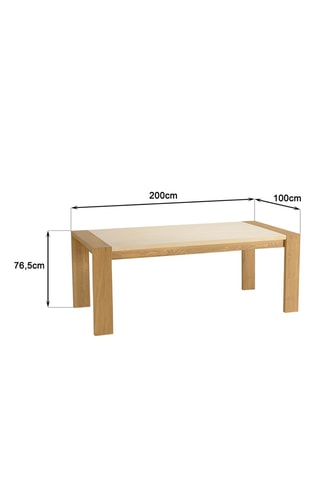 Table à manger Grégoire - Beige et naturel