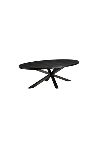 Table à manger Basile - Noir et doré