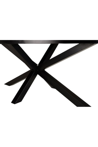 Table à manger Basile - Noir et doré