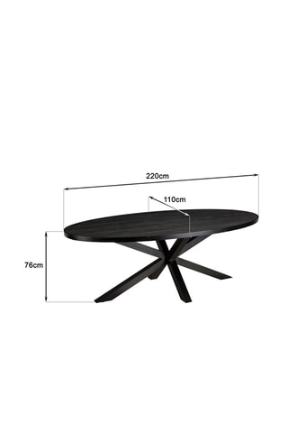 Table à manger Basile - Noir et doré