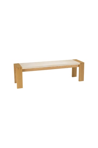 Banc Grégoire - Beige et naturel