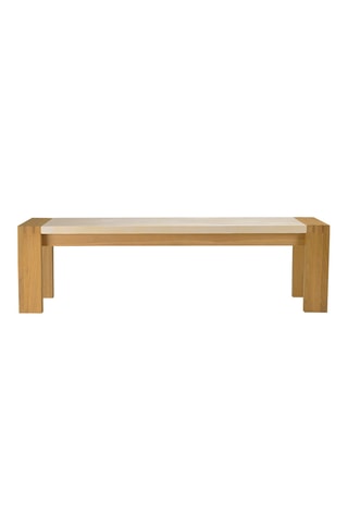 Banc Grégoire - Beige et naturel