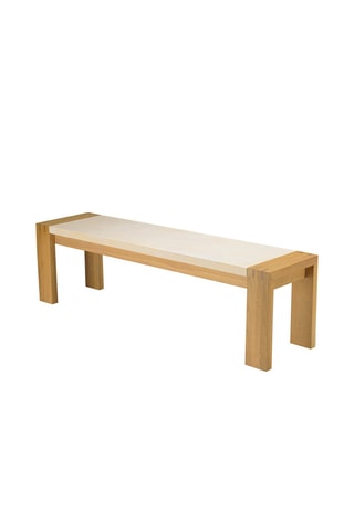 Banc Grégoire - Beige et naturel