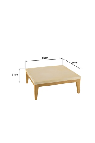 Table basse Grégoire - Beige et naturel