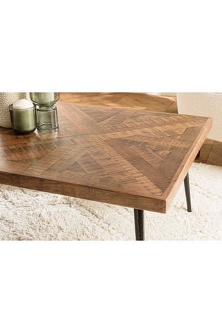 Table basse Kiara - Naturel et noir