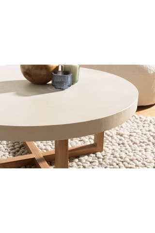 Table basse ronde Dak - Naturel