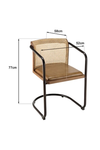 2 fauteuils Marcel - Naturel et noir