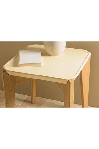 Table d'appoint Grégoire - Beige et naturel