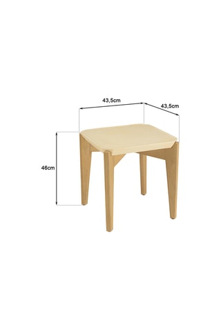 Table d'appoint Grégoire - Beige et naturel