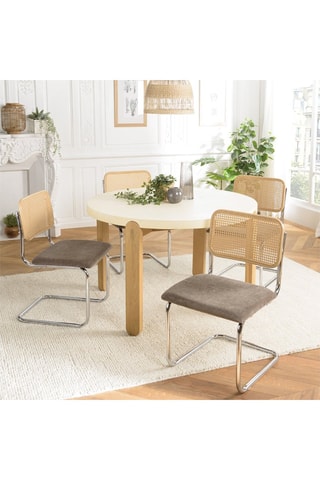 2 chaises Lea - Taupe
