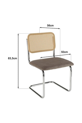 2 chaises Lea - Taupe