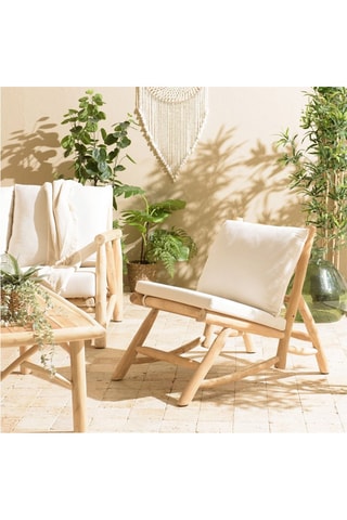 Fauteuil Will - Beige et naturel