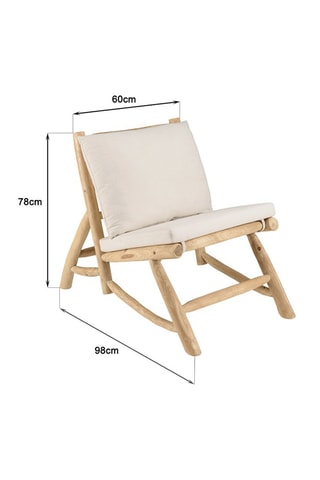 Fauteuil Will - Beige et naturel