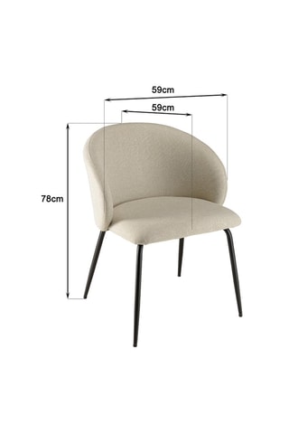 2 chaises Tom - Ecru
