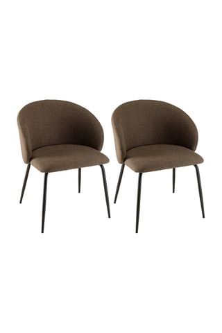 2 chaises Tom - Marron