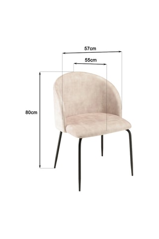 2 chaises Tom - Beige