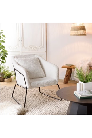 Fauteuil Albane - Blanc et noir