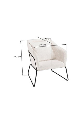 Fauteuil Albane - Blanc et noir
