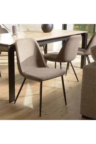 2 chaises Tom - Marron et noir