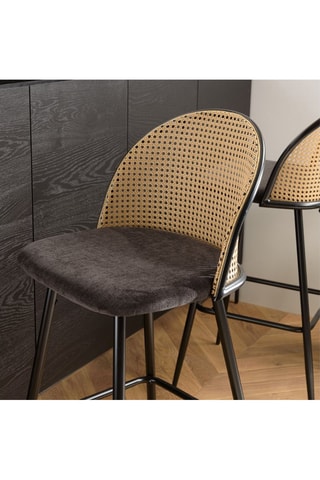 2 tabourets de bar Lea - Noir