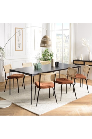 2 chaises Albane - Naturel et terracotta