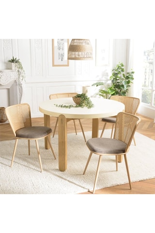 2 chaises Lea - Taupe