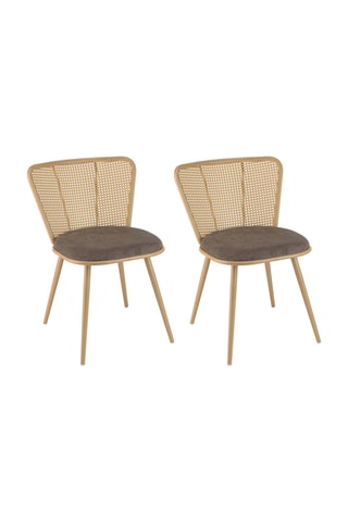 2 chaises Lea - Taupe