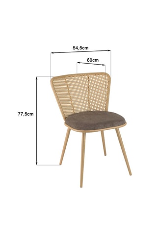 2 chaises Lea - Taupe