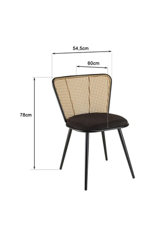 2 chaises Lea - Noir