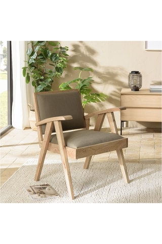 Fauteuil Dak - Naturel et kaki