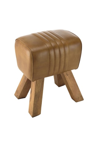 Tabouret Marcel - Naturel et marron