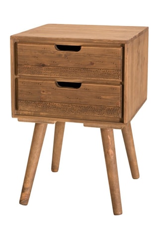 Table de chevet 2 tiroirs Andy - Naturel