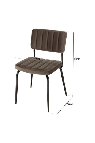 2 chaises Agathe - Gris