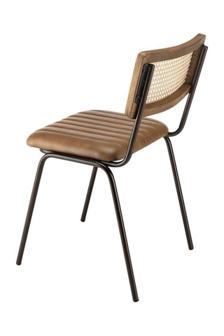 2 chaises Marcel - Marron et naturel