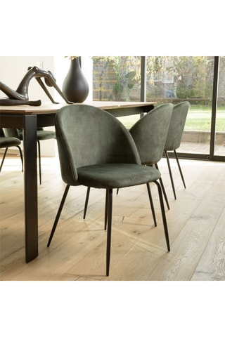 2 chaises Tom - Vert sapin